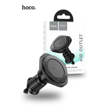 Hoco H28 Rainbow Ring Magnetic Car Holder Air Outlet - Black